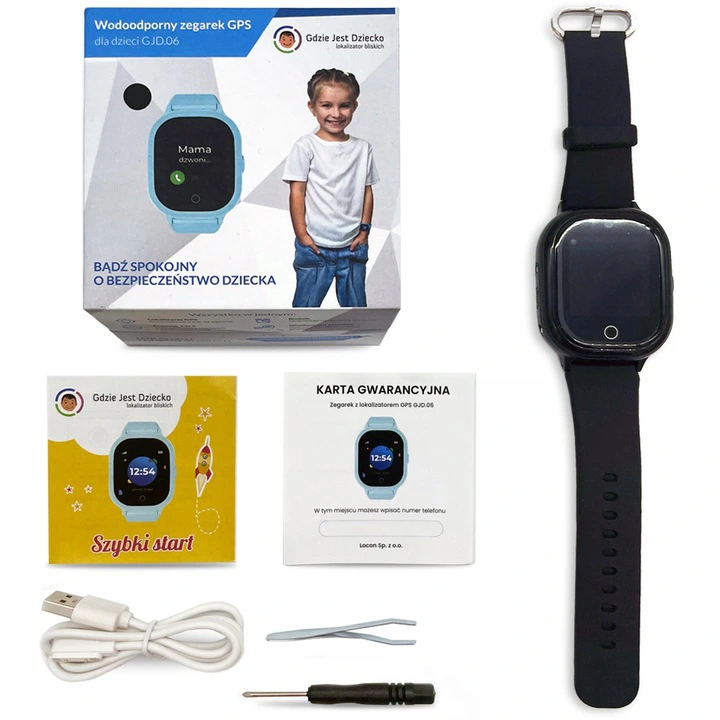 Prezent Dla Dziecka Smartwatch GPS Locon GJD.06 PL Materiał koperty tworzywo sztuczne